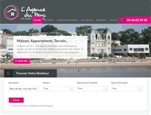 Tablet Screenshot of lagence-du-parc.com